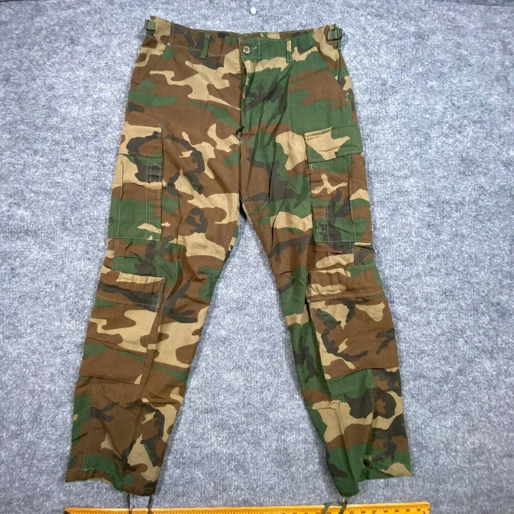 Mens US Military Woodland Camo Aircrew Combat Trousers Class 1 Medium Shrt 35x29